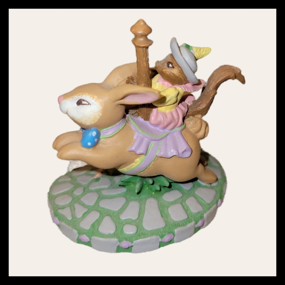Avon Vintage Year Of The Rabbit Kathy Jeffers  1993 Fine Collectible Carousel